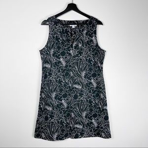 New York & Company Sleeveless Black and White Cotton Dress